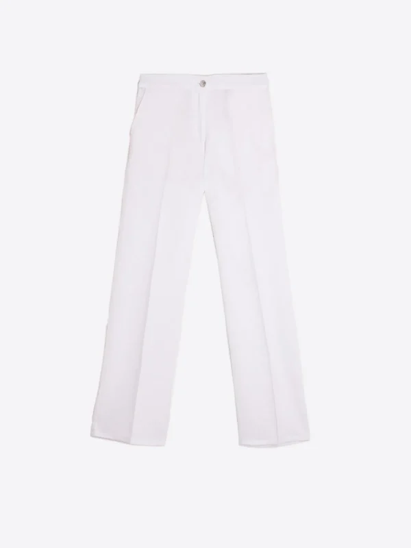 Trousers*Vilagallo Trouser Tiffany White Linen