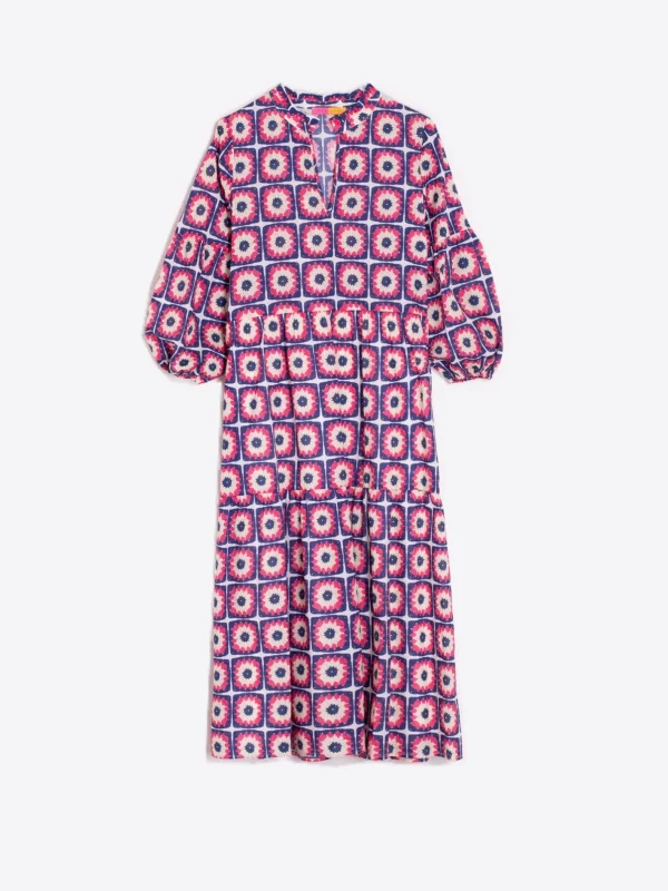 Dresses*Vilagallo Vestido Tammy Crochet Estampado